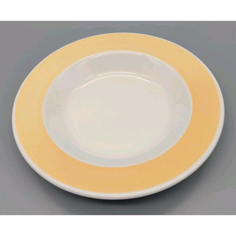 Vintage Furio Giallo Yellow Rim Soup Pasta Bowl Made In Italy Ceramic 8.5"